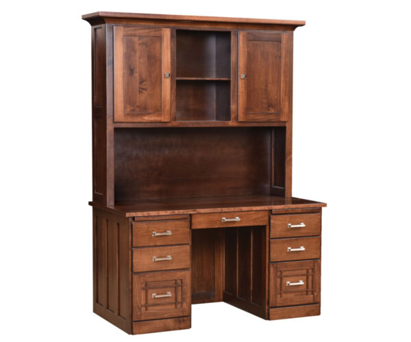 56" Mission Desk With Hutch